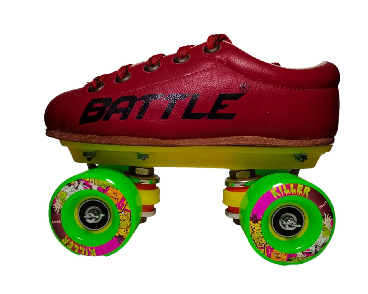 Quad skate Red with laces – Knight Skates